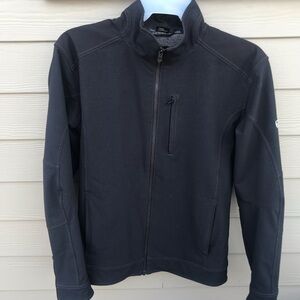 Kuhl impakt soft shell jacket mens large black zippered wrists.